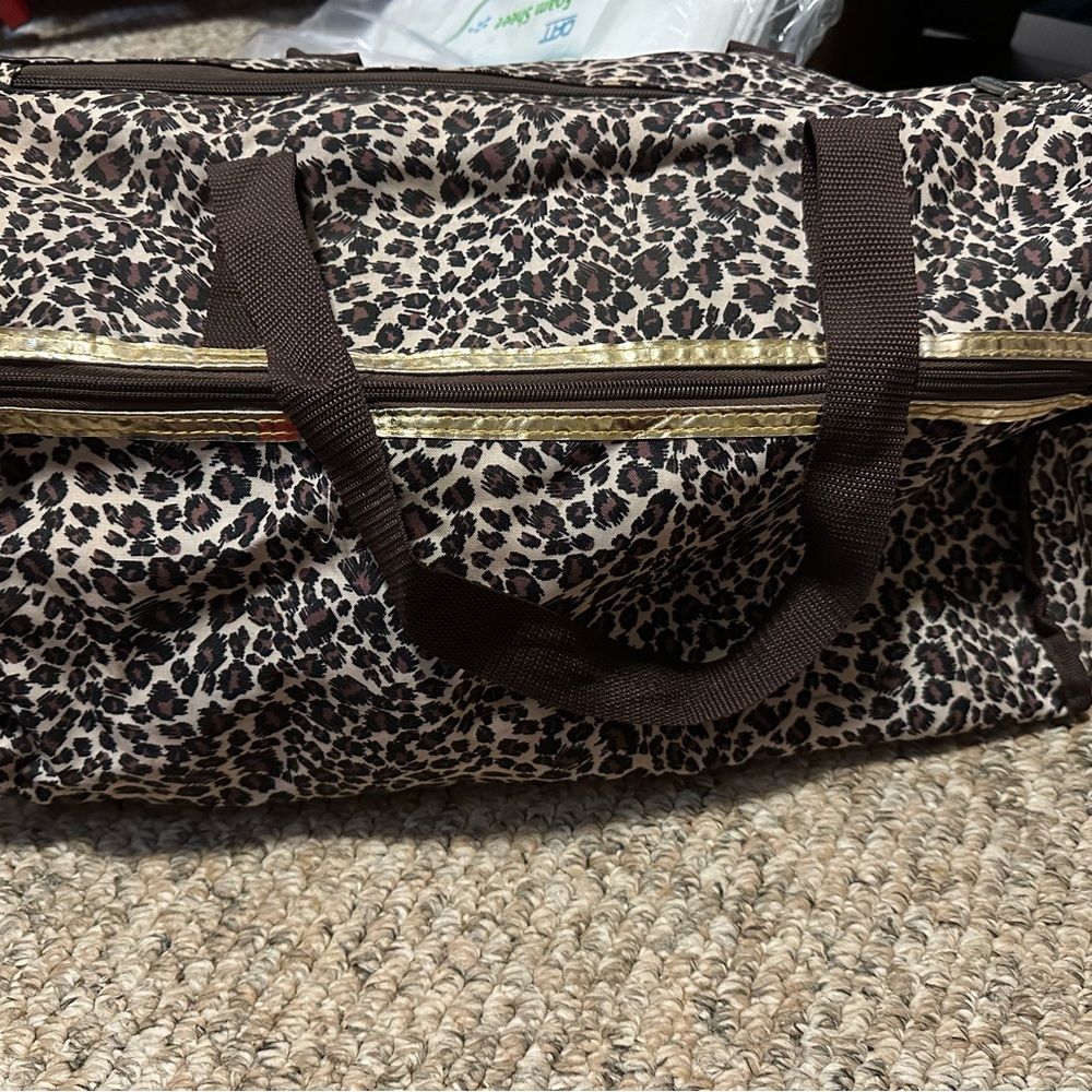 Leopard Print Travel Bag